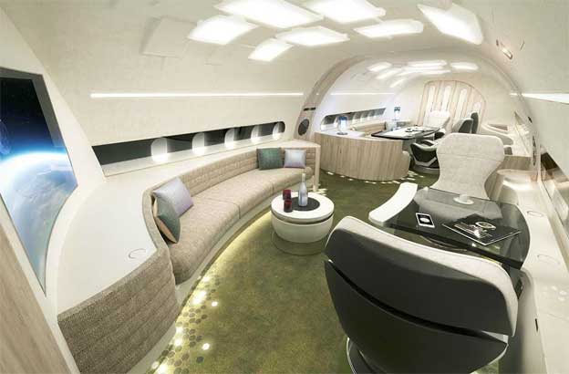 Novi izgled velikih kabina u Erbasovim korporativnim avionima